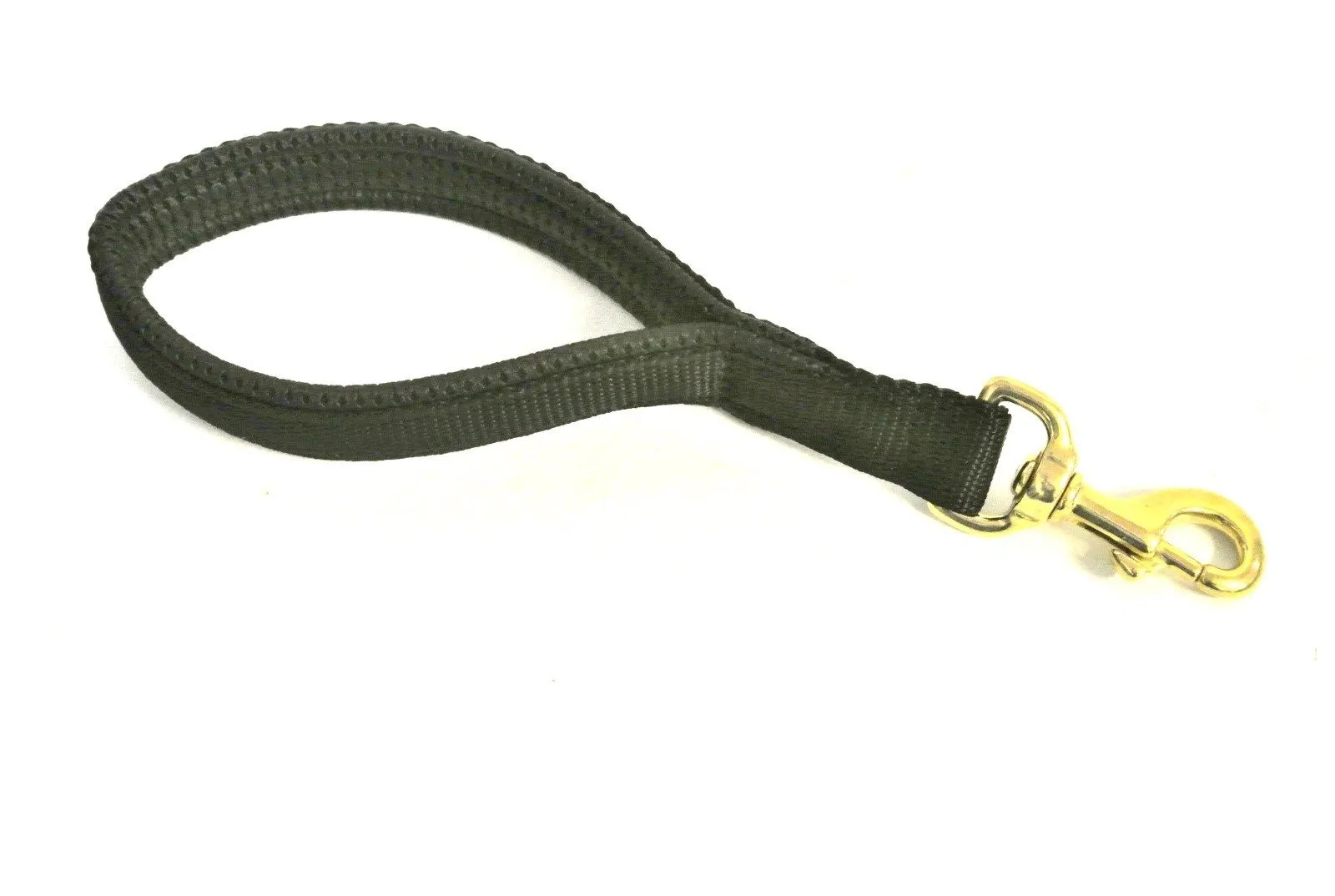 10" 13" Long Short Close Control Dog Lead Padded Handle Solid Brass Trigger Clip