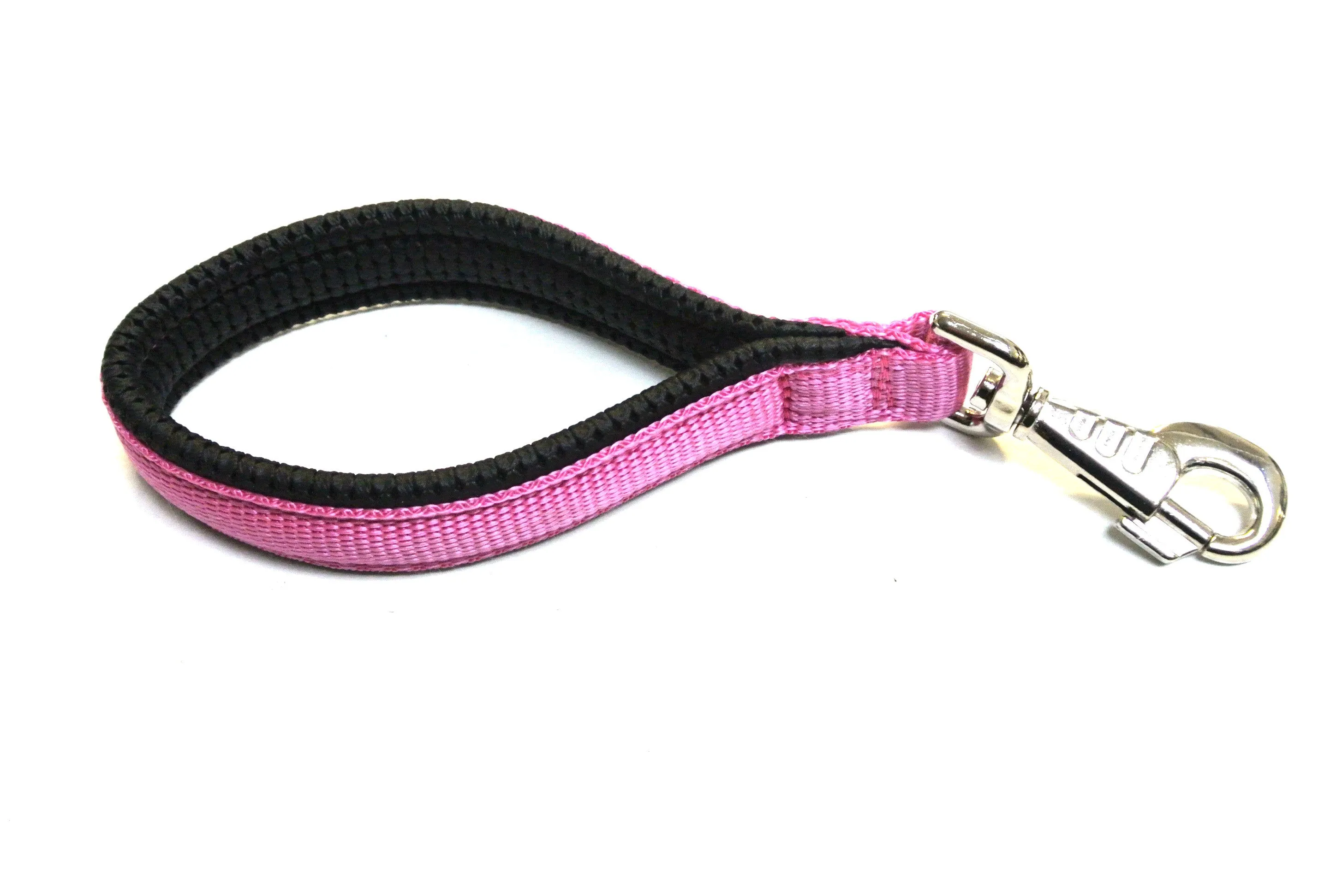 10" Short Close Control Dog Lead With Padded Handle In Various Colours 25mm Webbing