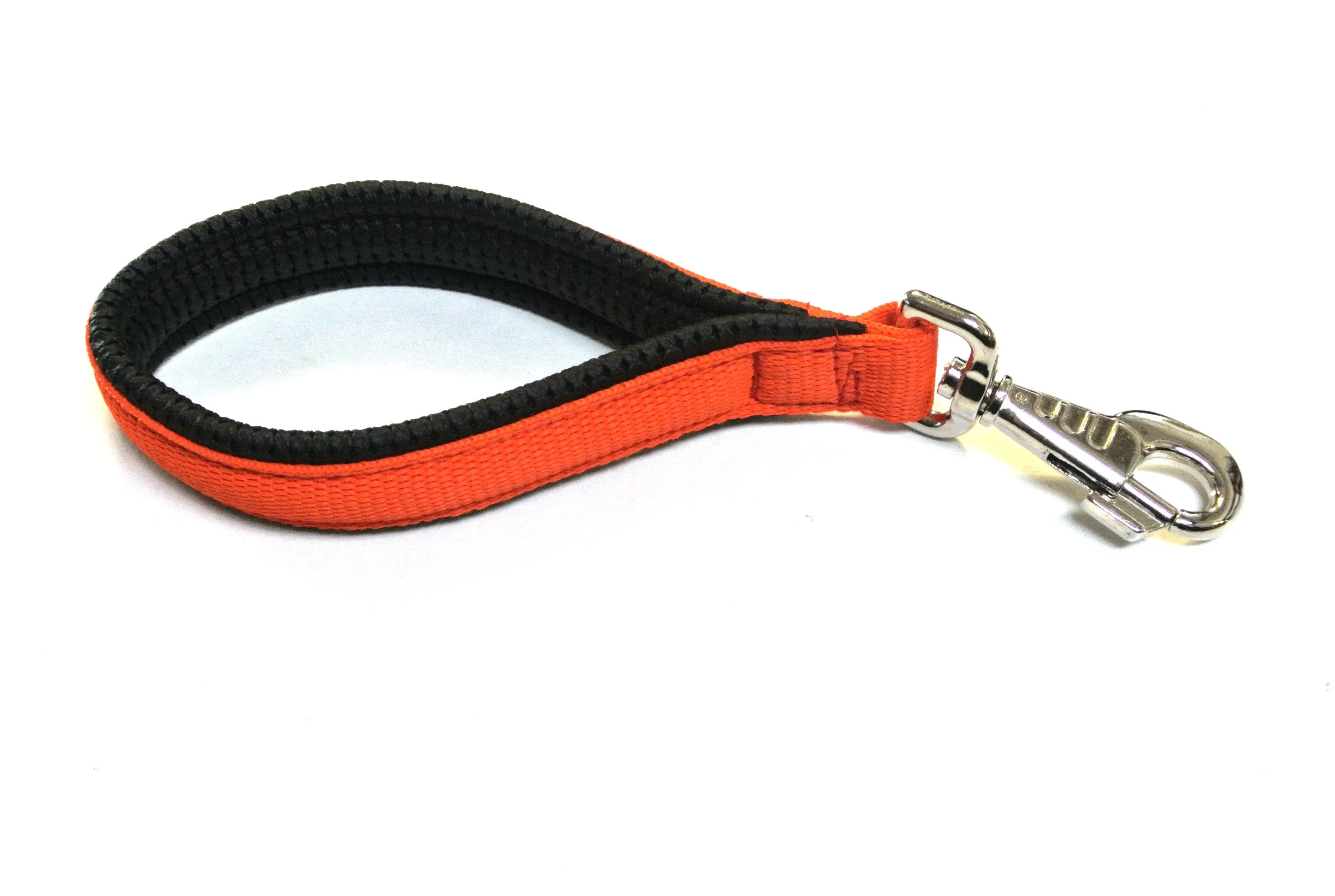 10" Short Close Control Dog Lead With Padded Handle In Various Colours 25mm Webbing