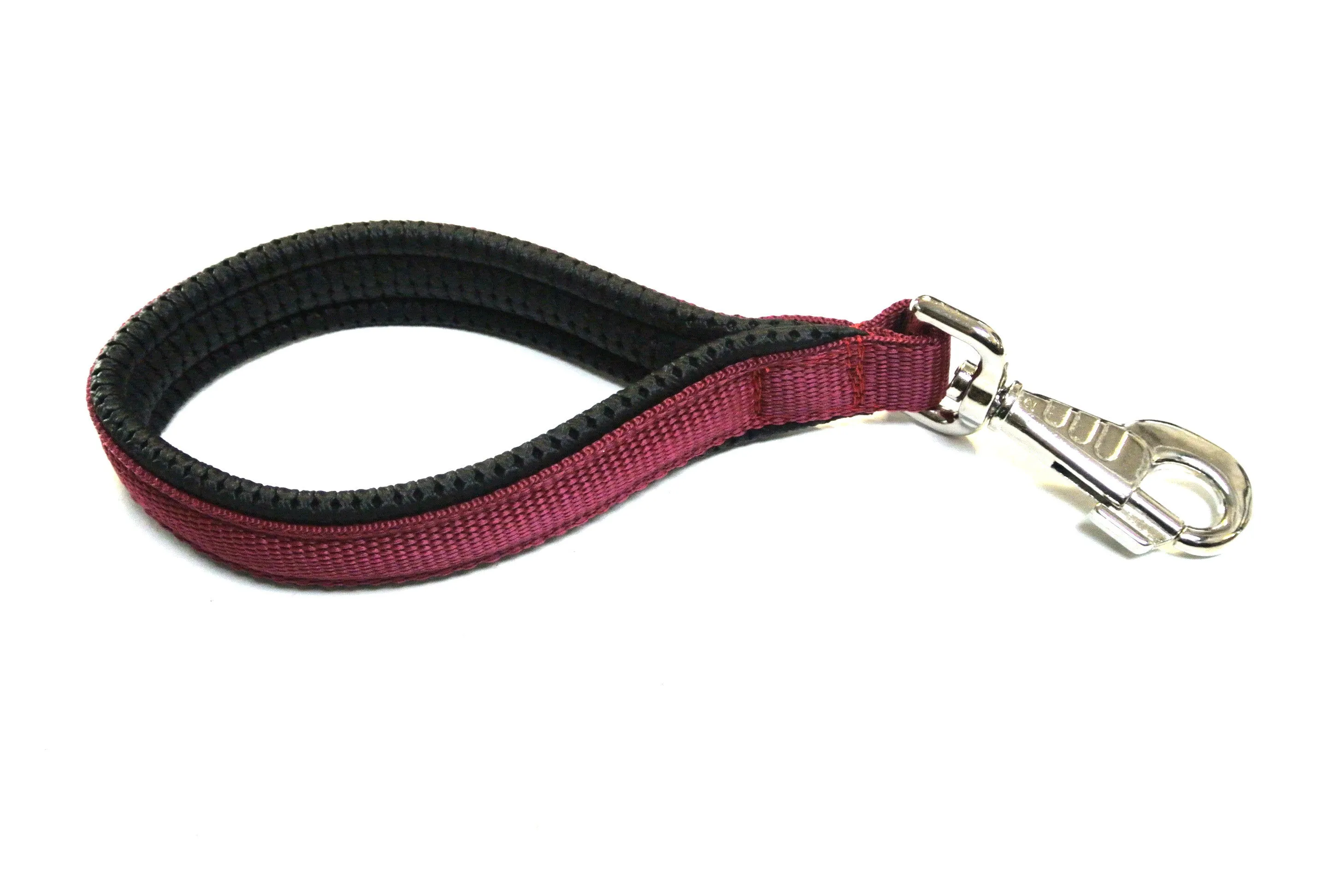 10" Short Close Control Dog Lead With Padded Handle In Various Colours 25mm Webbing