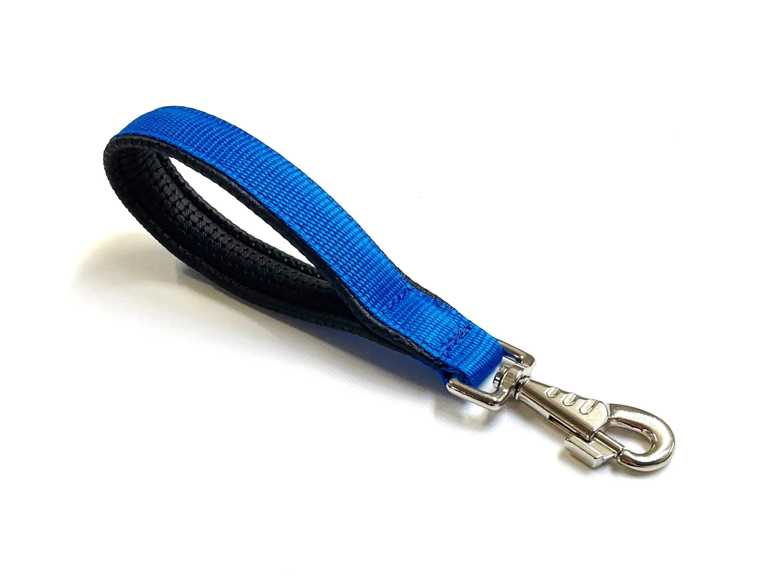 10" Short Close Control Dog Lead With Padded Handle In Various Colours 25mm Webbing