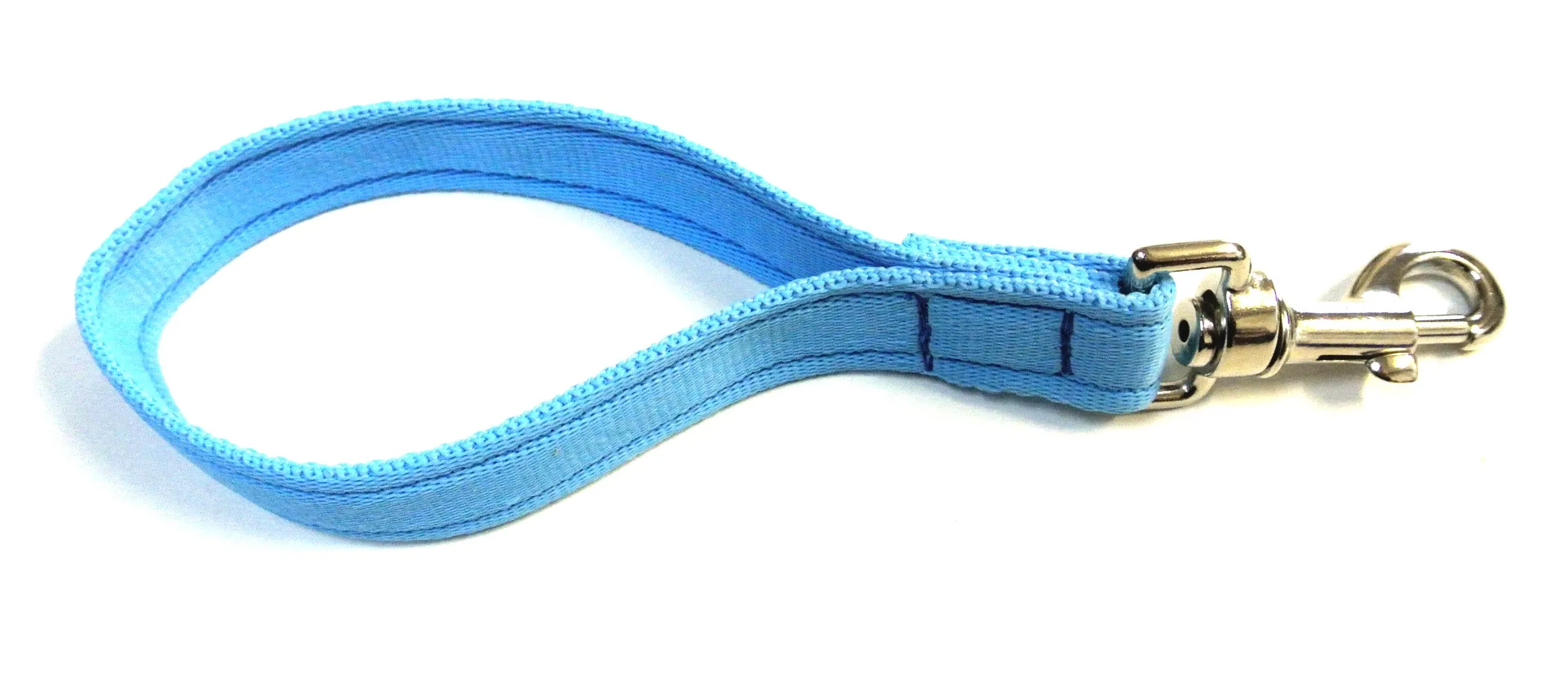 10" Short Close Control Dog Training Lead Leash 25mm Cushion Webbing In 19 Colours