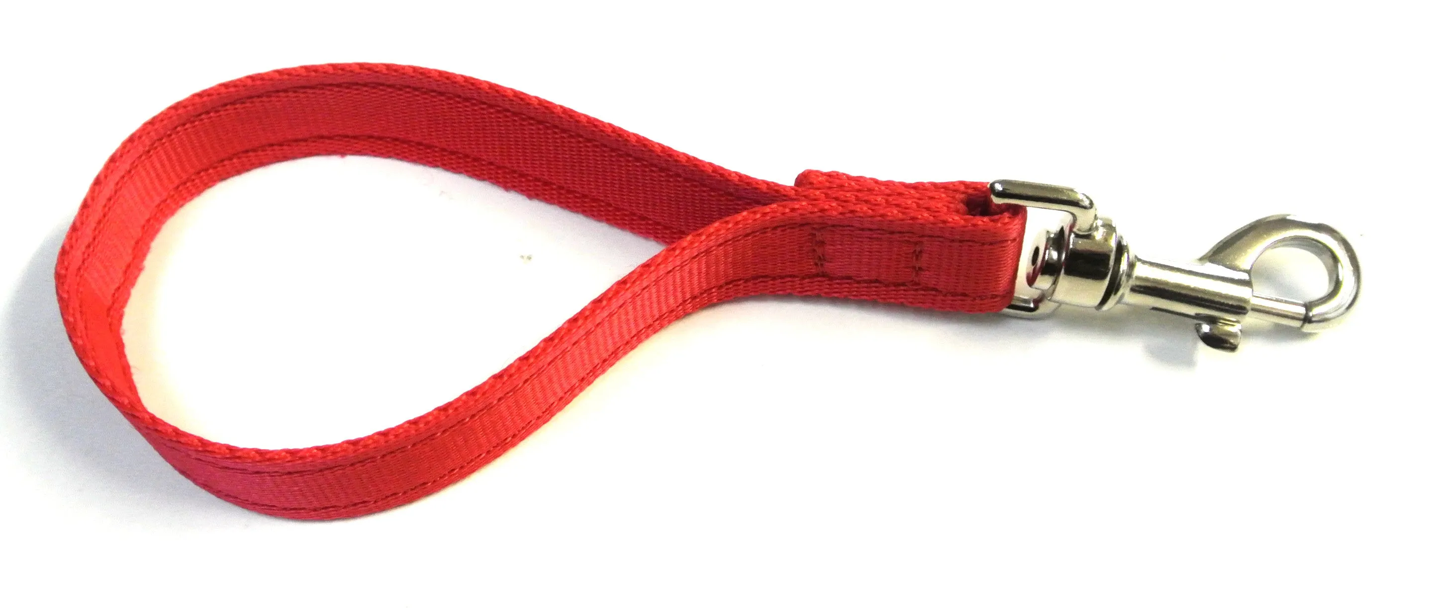 10" Short Close Control Dog Training Lead Leash 25mm Cushion Webbing In 19 Colours