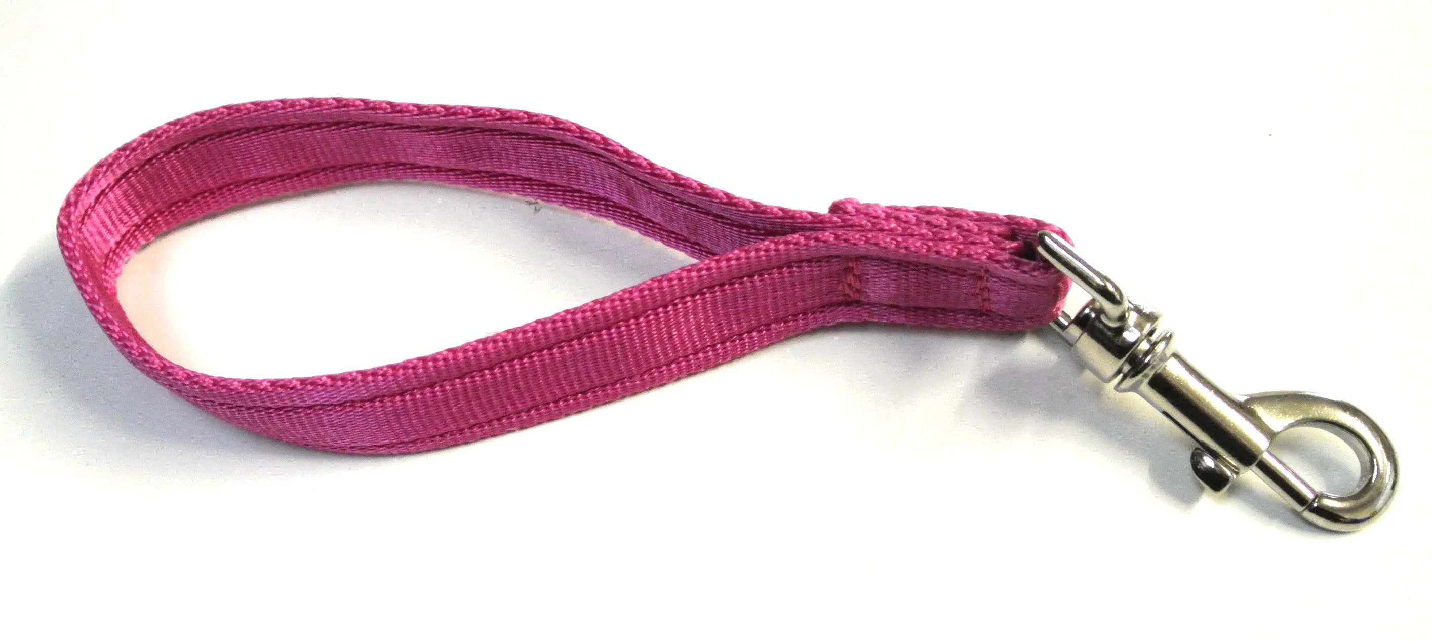 10" Short Close Control Dog Training Lead Leash 25mm Cushion Webbing In 19 Colours