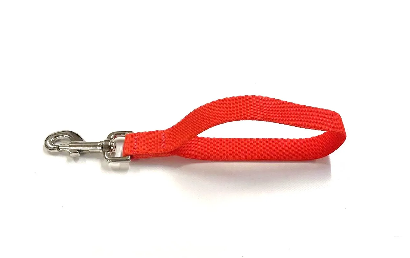 10" Short Close/Traffic Control Dog Training Lead Leash Grab Handle 25mm Webbing