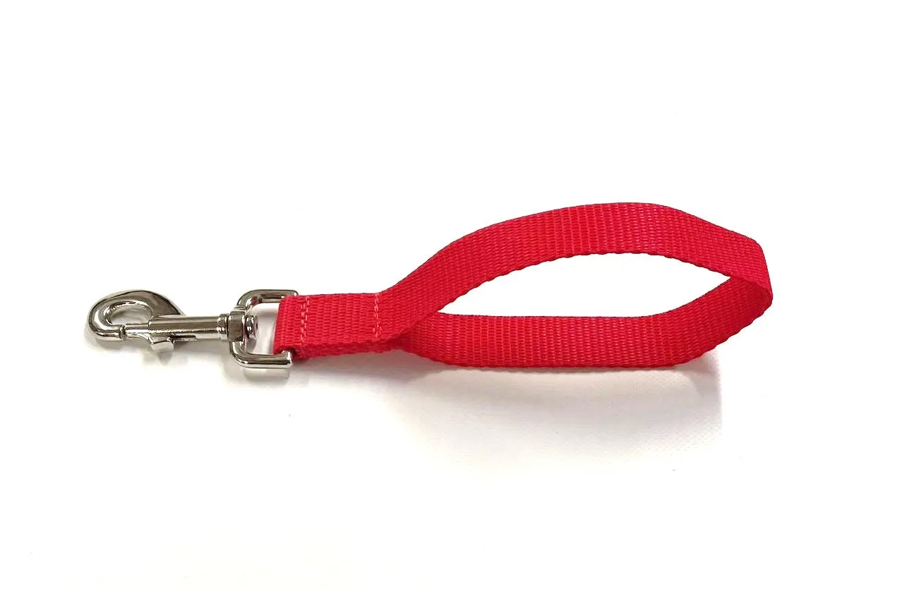 10" Short Close/Traffic Control Dog Training Lead Leash Grab Handle 25mm Webbing