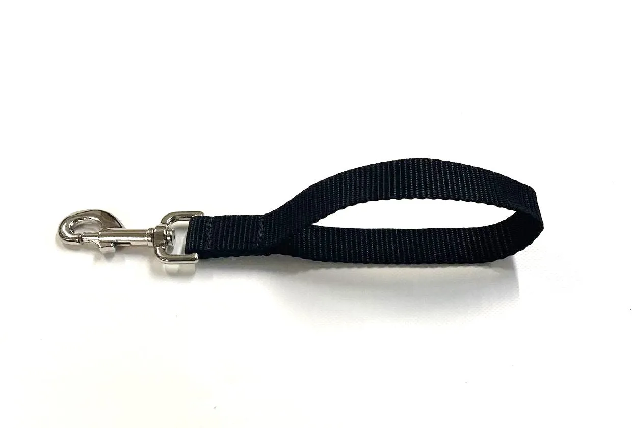 10" Short Close/Traffic Control Dog Training Lead Leash Grab Handle 25mm Webbing