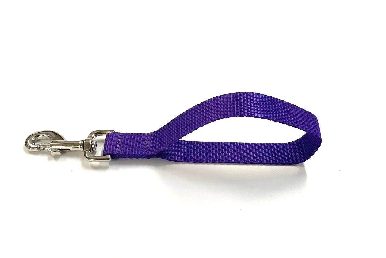 10" Short Close/Traffic Control Dog Training Lead Leash Grab Handle 25mm Webbing