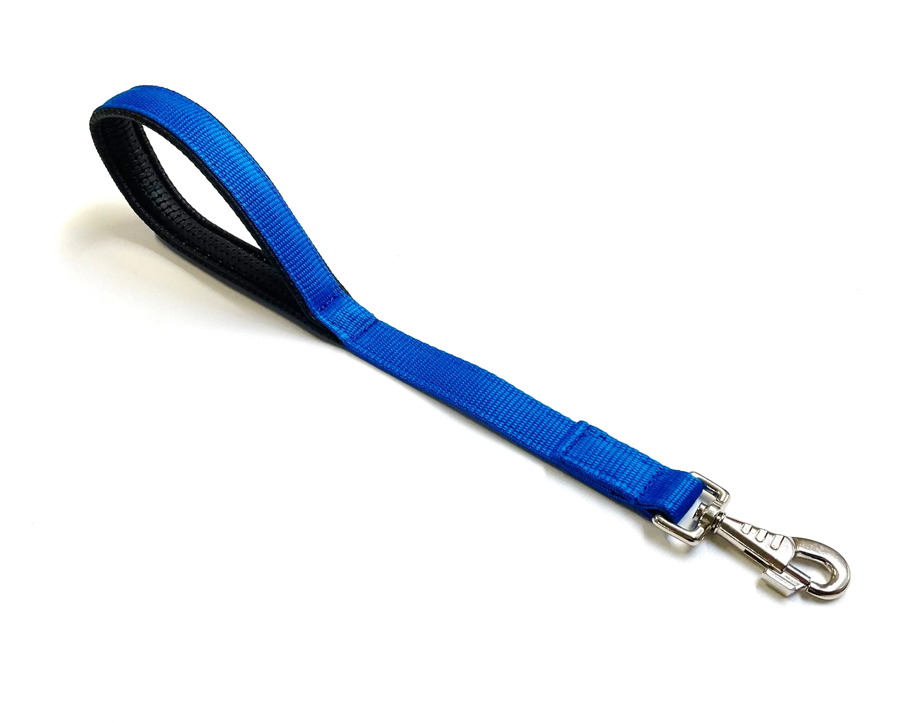 18" Short Close Control Dog Lead With Padded Handle In Various Colours 25mm Webbing