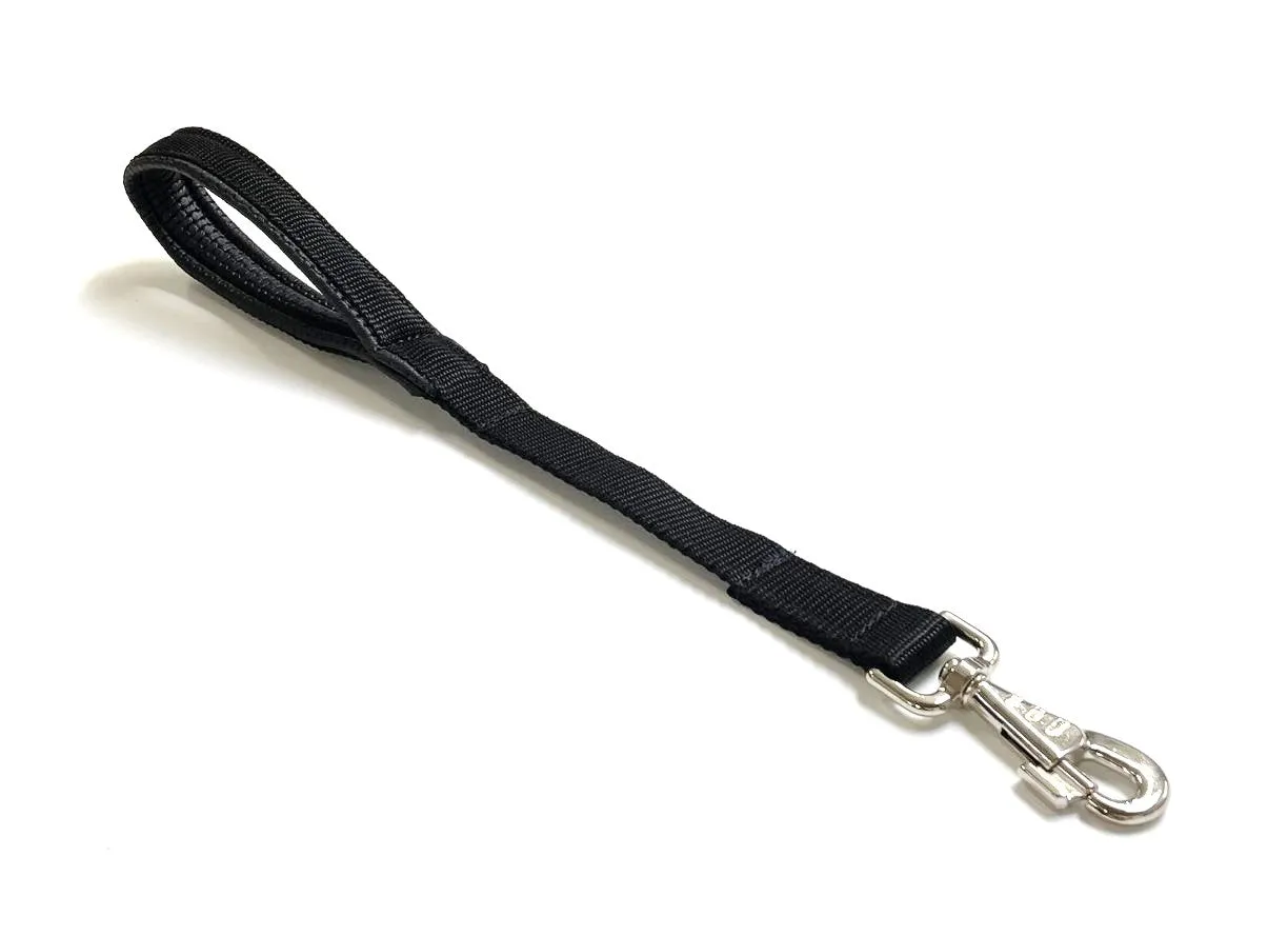 18" Short Close Control Dog Lead With Padded Handle In Various Colours 25mm Webbing