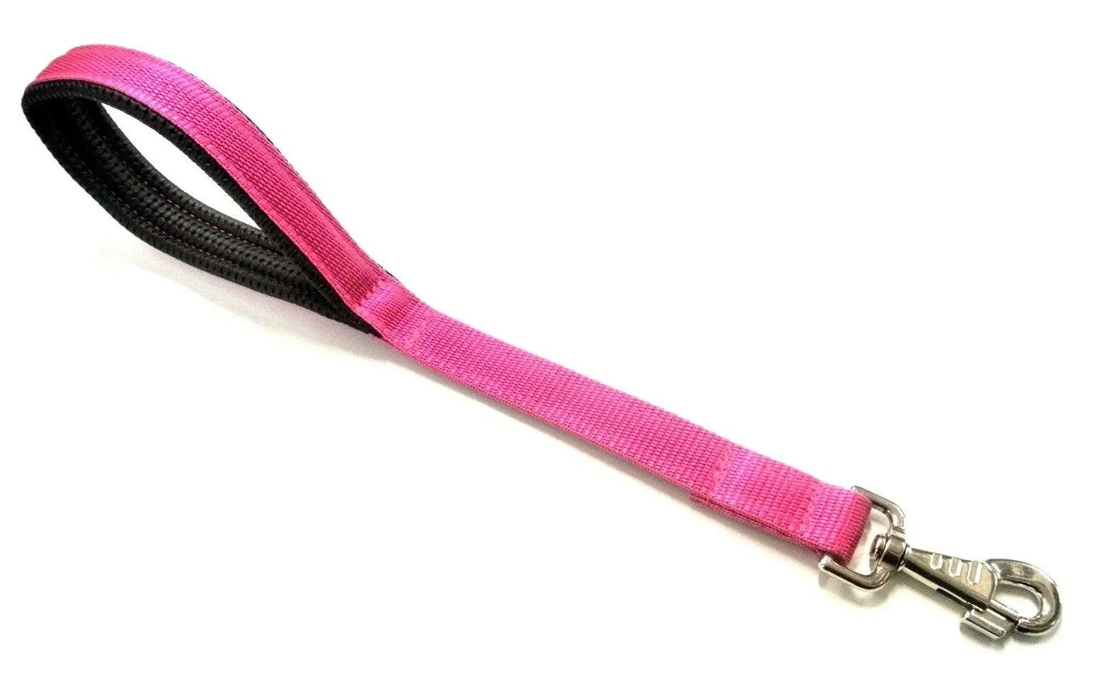 18" Short Close Control Dog Lead With Padded Handle In Various Colours 25mm Webbing