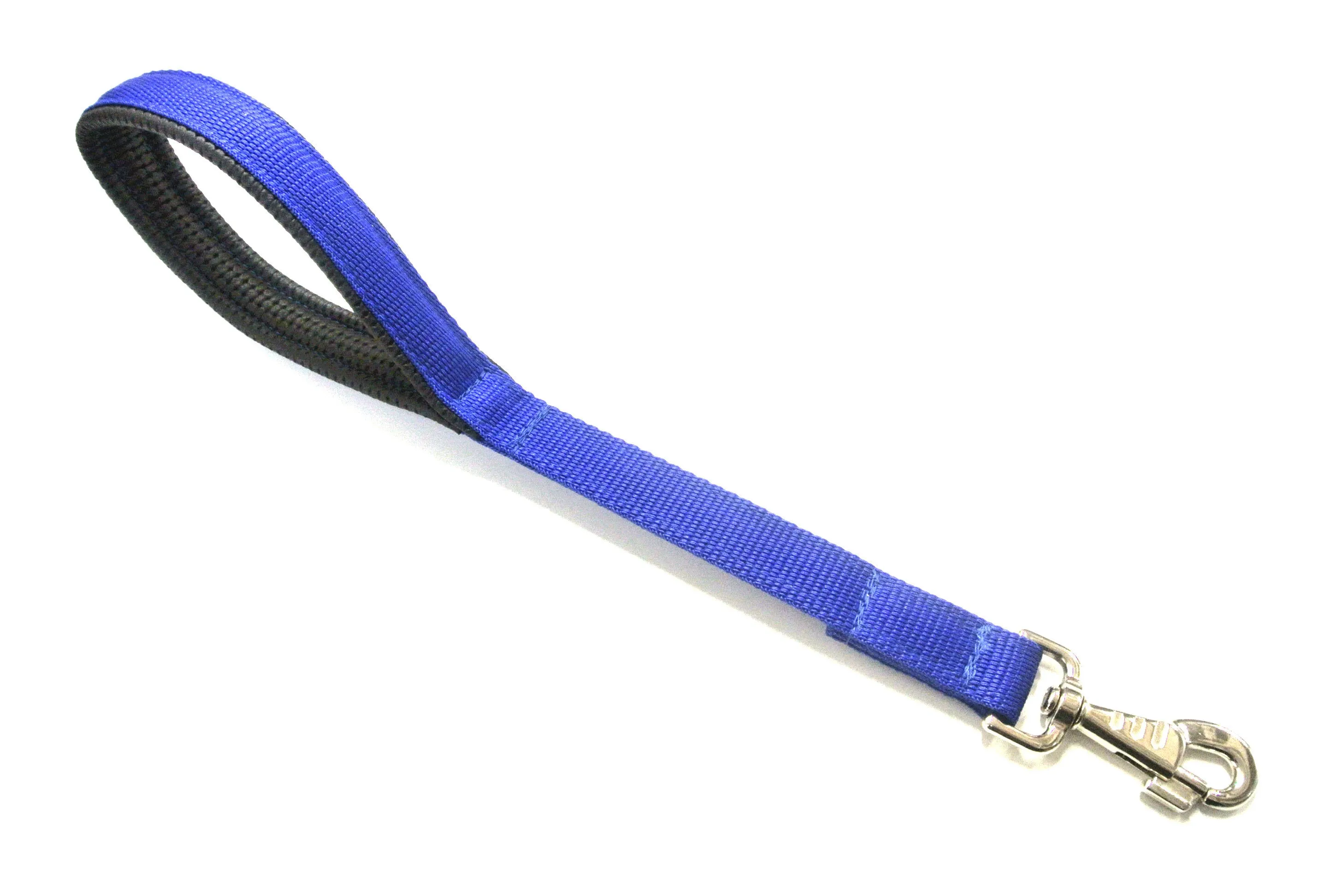 18" Short Close Control Dog Lead With Padded Handle In Various Colours 25mm Webbing