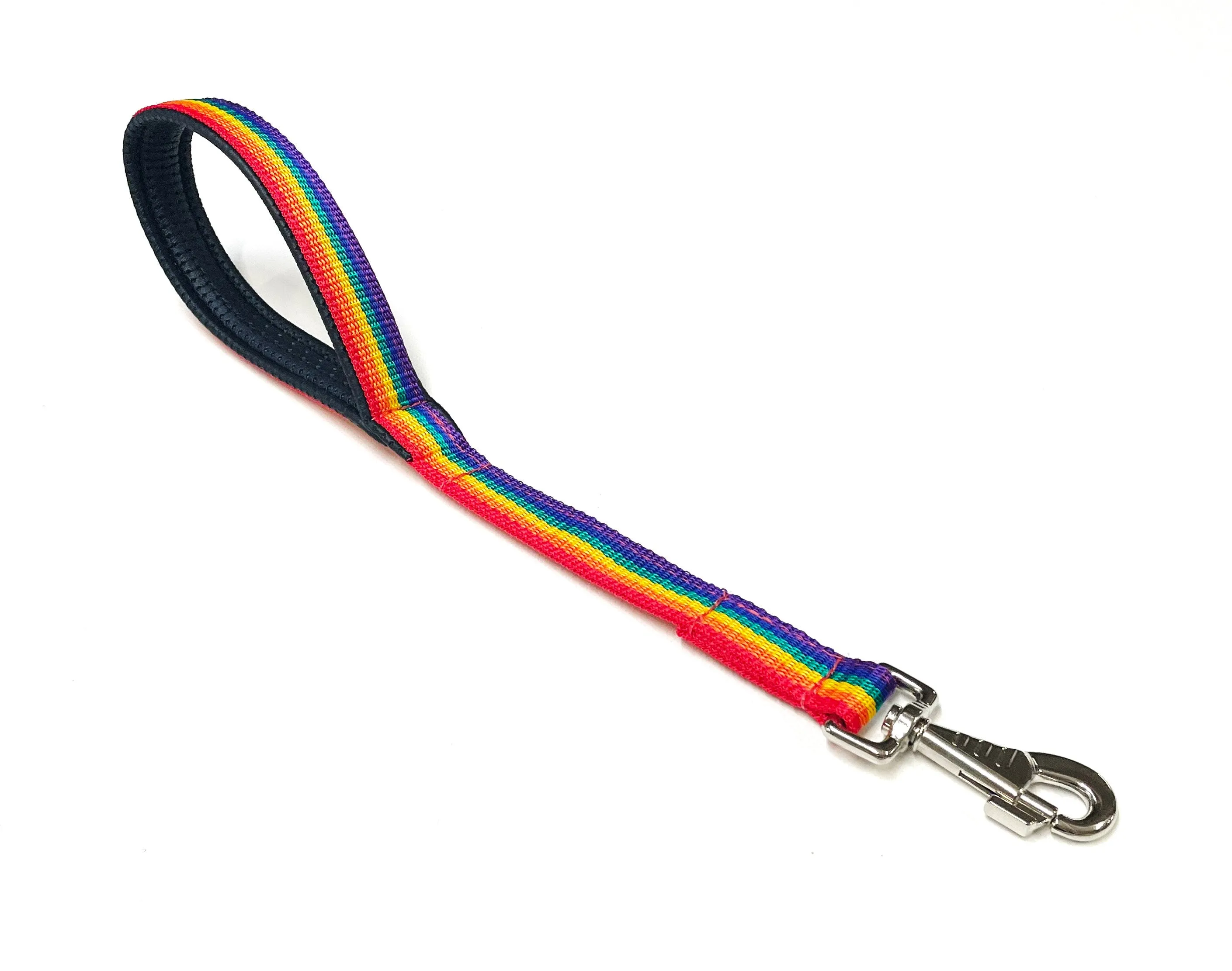 18" Short Close Control Dog Lead With Padded Handle In Various Colours 25mm Webbing