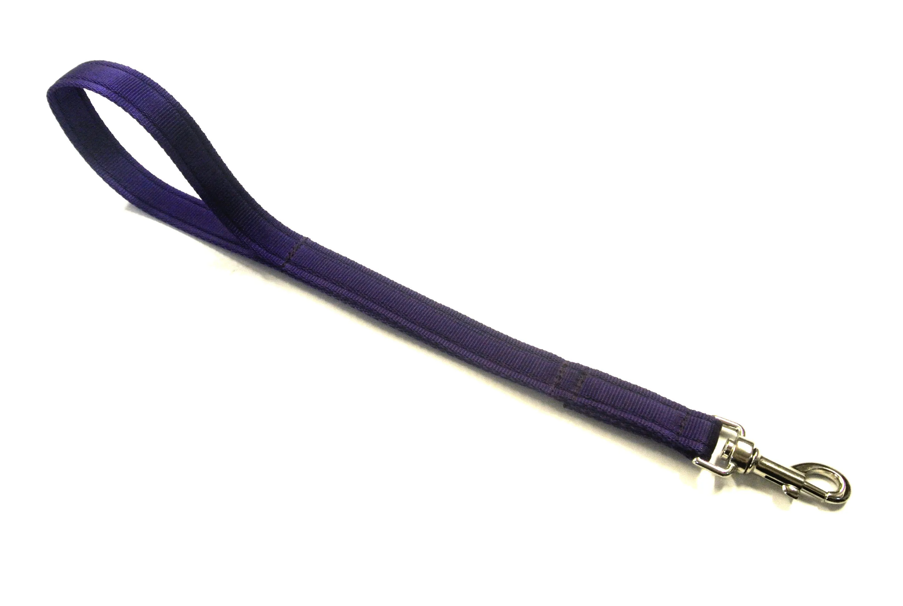 18" Short Close Control Dog Training Lead Leash 25mm Cushion Webbing In 19 Colours