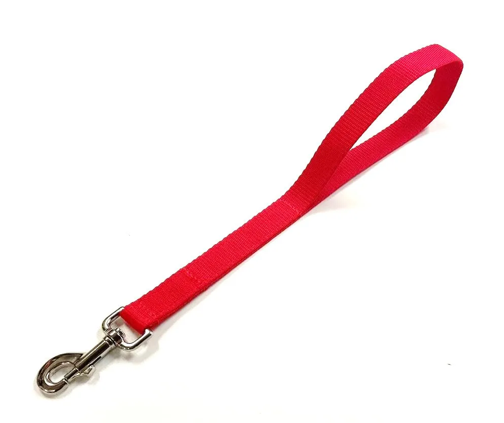 18" Short Close/Traffic Control Dog Training Lead Leash Grab Handle 25mm Webbing