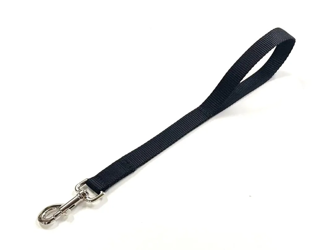 18" Short Close/Traffic Control Dog Training Lead Leash Grab Handle 25mm Webbing