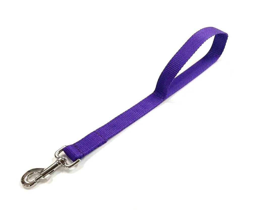 18" Short Close/Traffic Control Dog Training Lead Leash Grab Handle 25mm Webbing