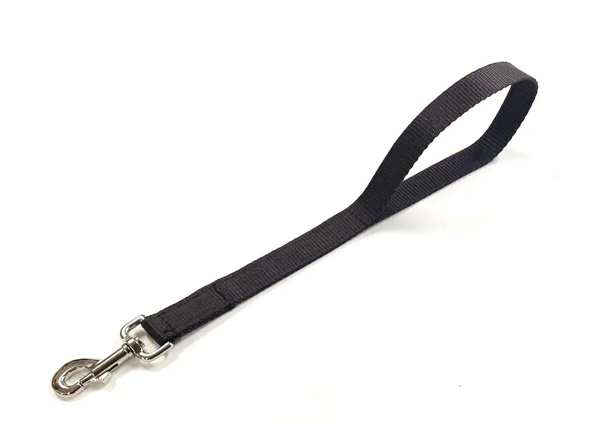 18" Short Close/Traffic Control Dog Training Lead Leash Grab Handle 25mm Webbing