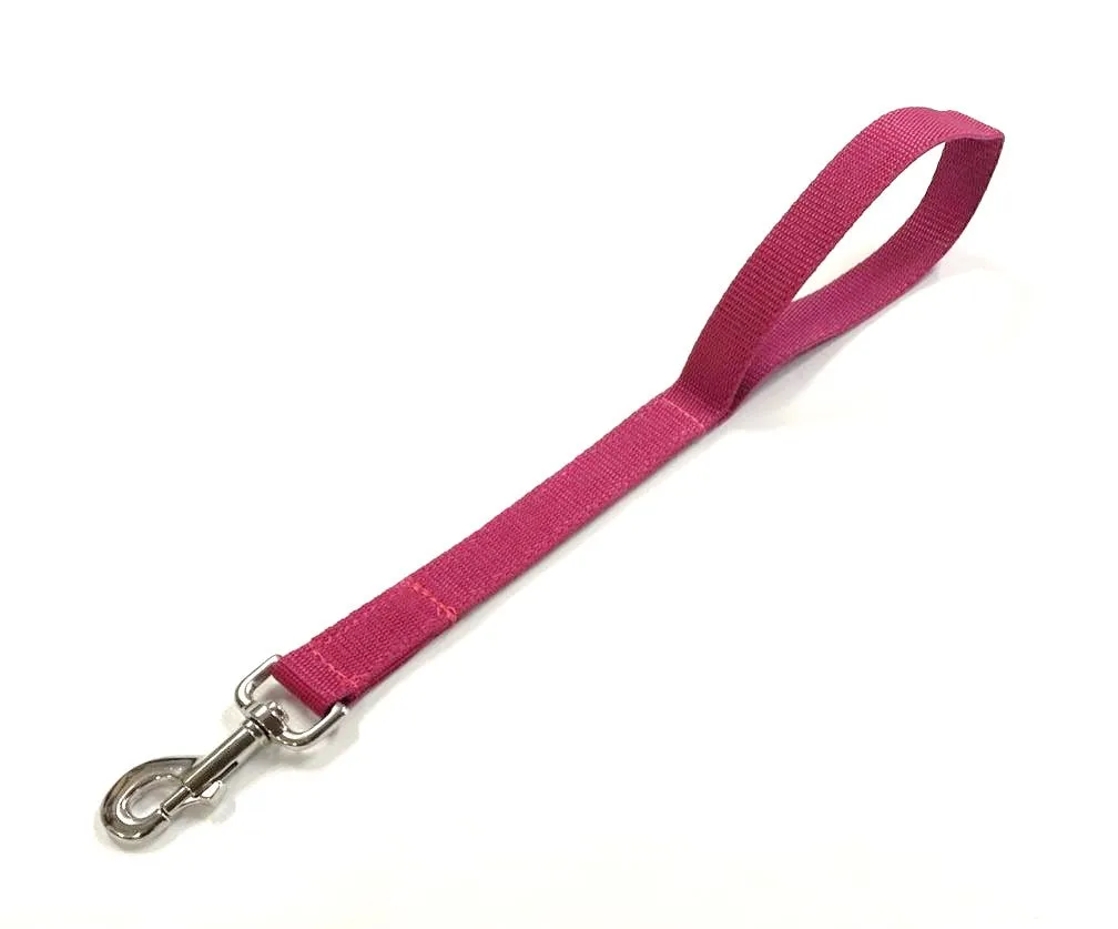 18" Short Close/Traffic Control Dog Training Lead Leash Grab Handle 25mm Webbing