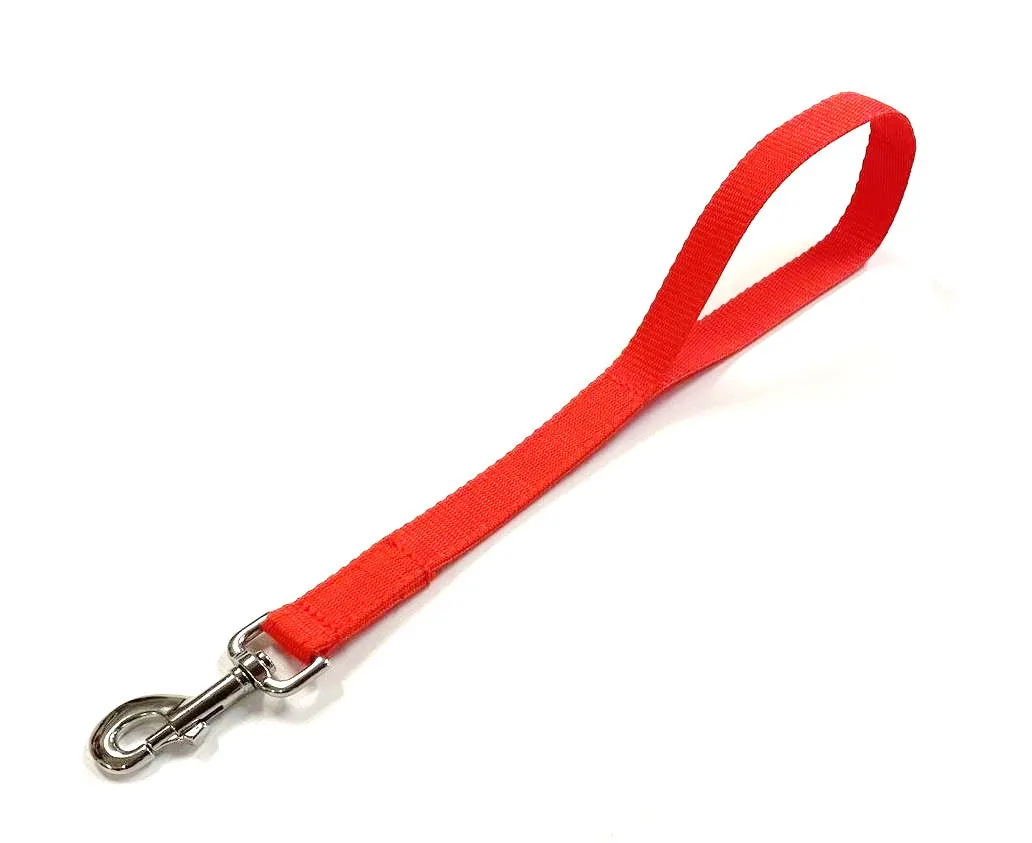 18" Short Close/Traffic Control Dog Training Lead Leash Grab Handle 25mm Webbing