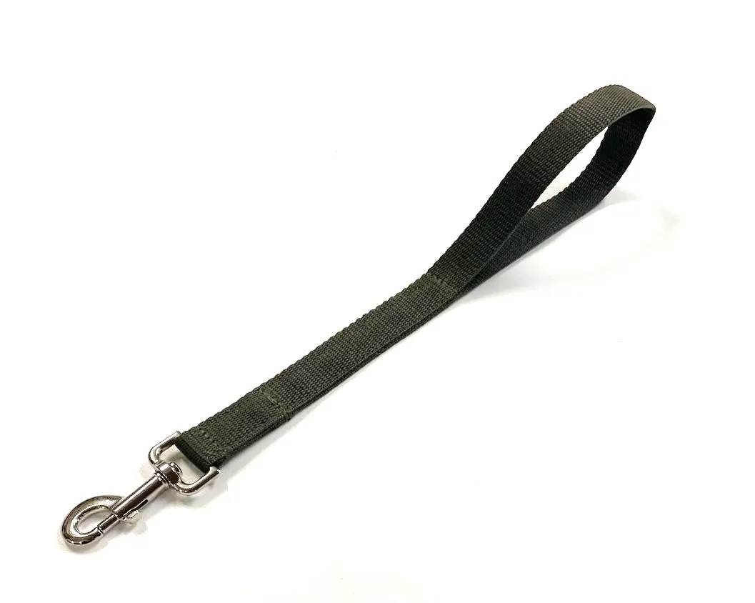 18" Short Close/Traffic Control Dog Training Lead Leash Grab Handle 25mm Webbing