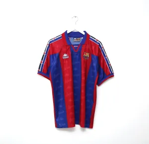 1995/97 Barcelona Vintage Kappa Home Football Shirt Jersey (M/L) Ronaldo Era