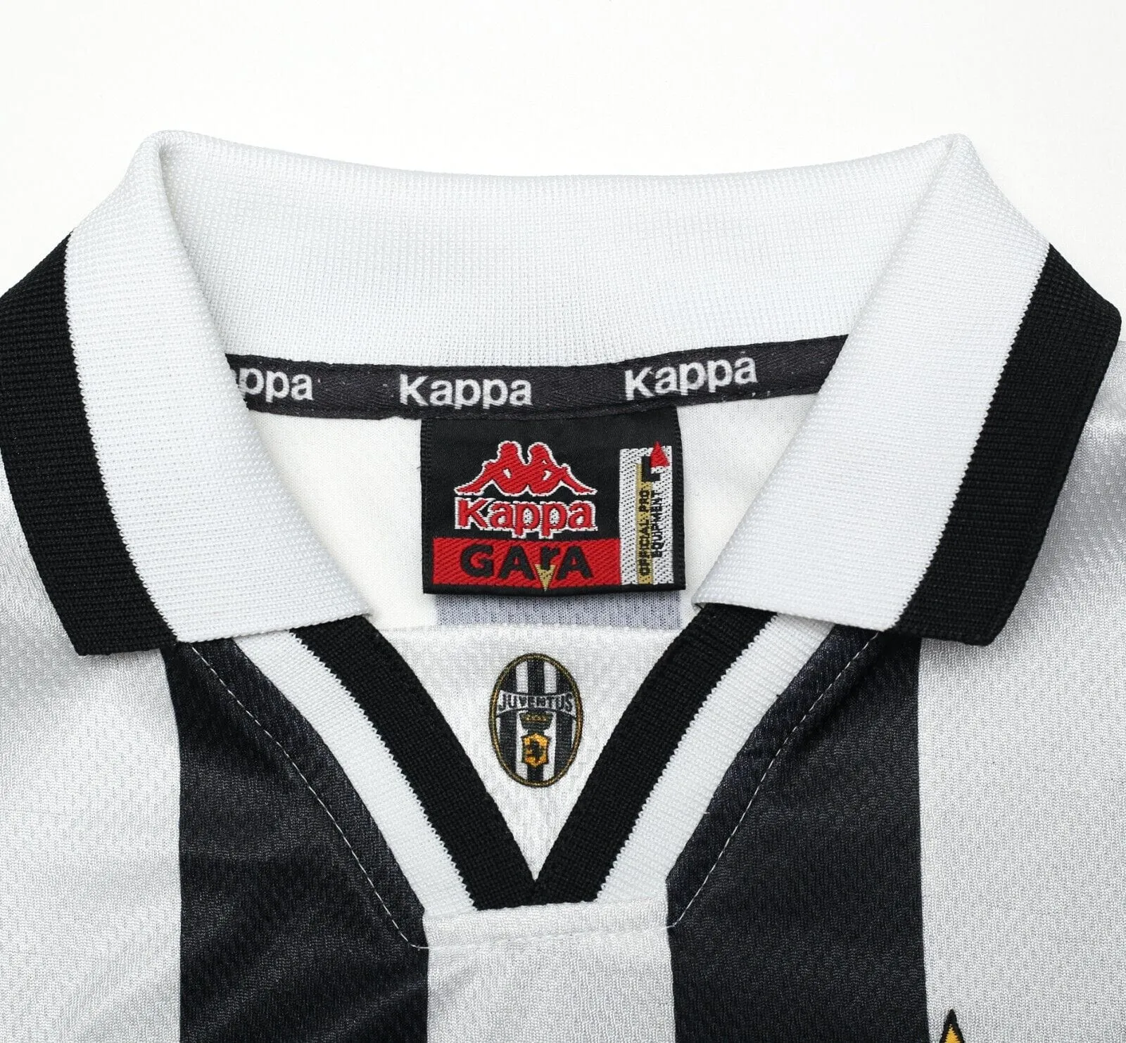 1996/97 JUVENTUS Vintage Kappa Home Football Shirt Jersey (L) SONY MiniDisk