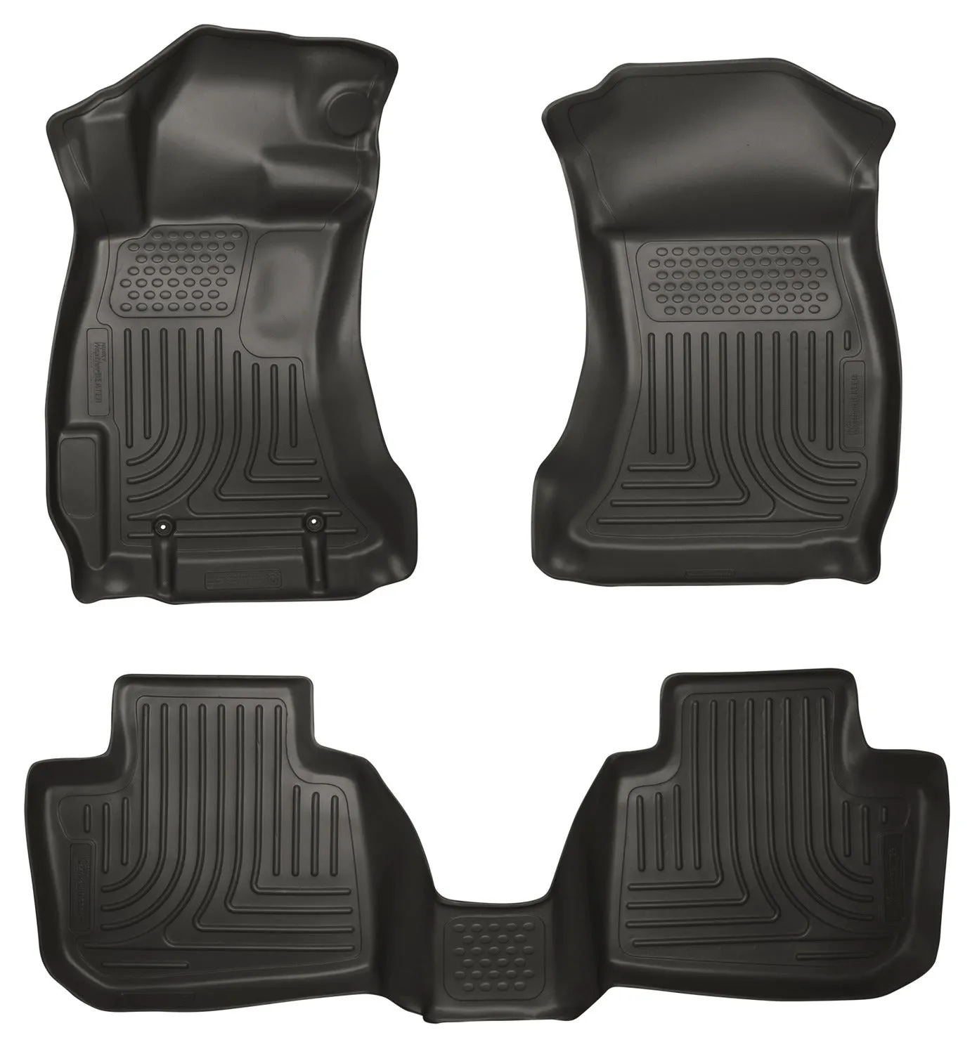 2010-2012 Subaru Legacy, Outback Front & 2nd Seat Floor Liners - Black