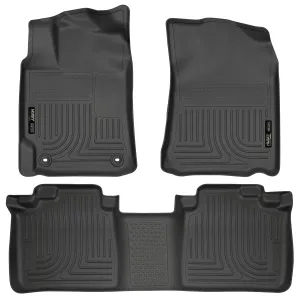 2012-2015 Toyota Camry Front & 2nd Seat Floor Liners - Black