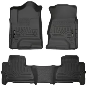 2015 Chevrolet Suburban / GMC Yukon XL Front & 2nd Seat Floor Liners - Black