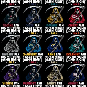 32 Grim Reaper Football Teams Designs Bundle PNG