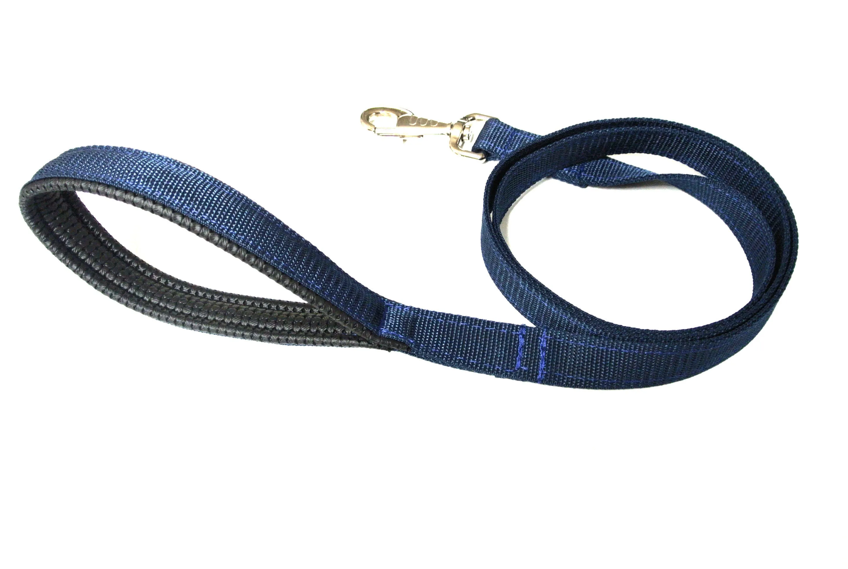 45" Short Close Control Dog Leads With Padded Handle In Various Colours 25mm Webbing