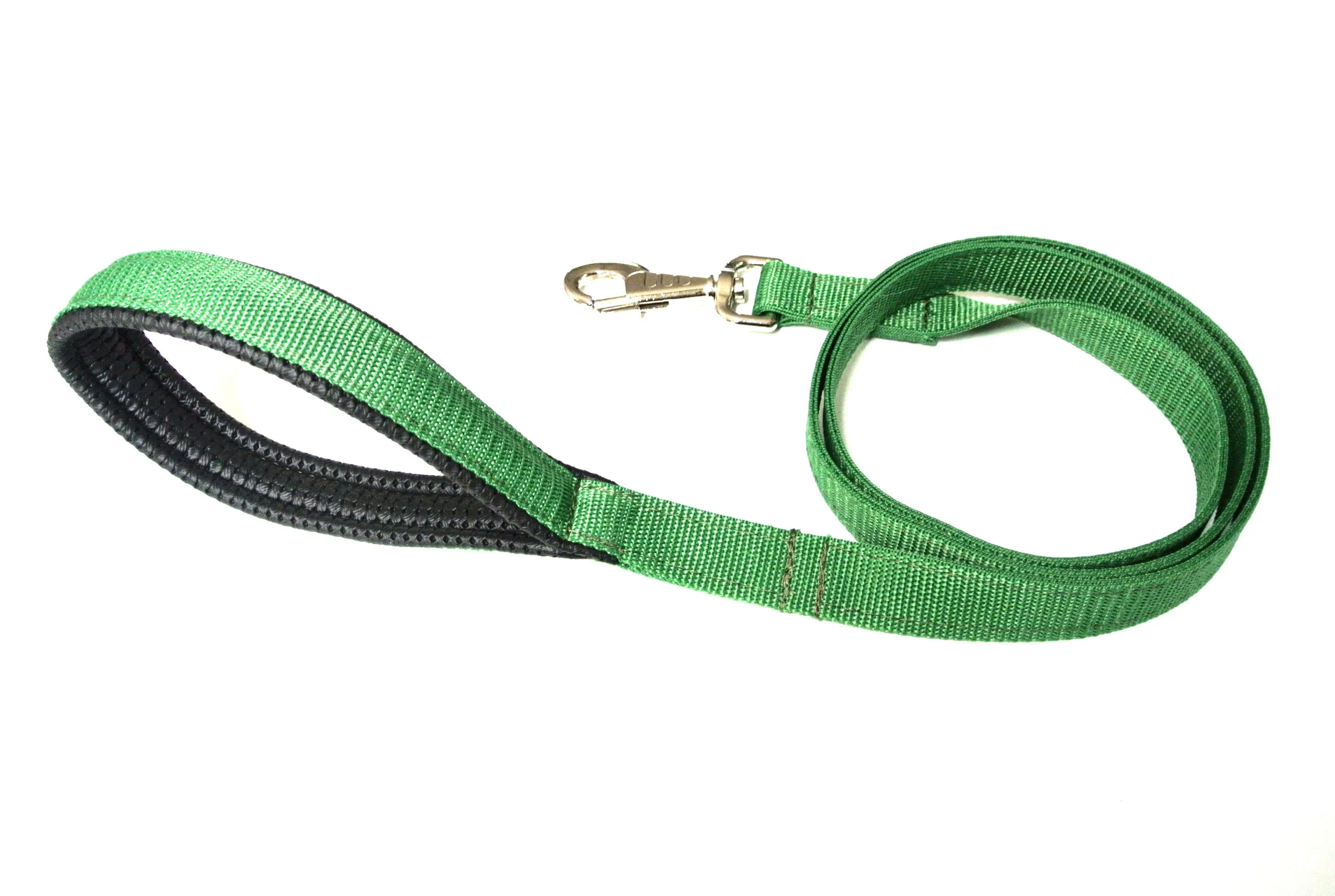 45" Short Close Control Dog Leads With Padded Handle In Various Colours 25mm Webbing