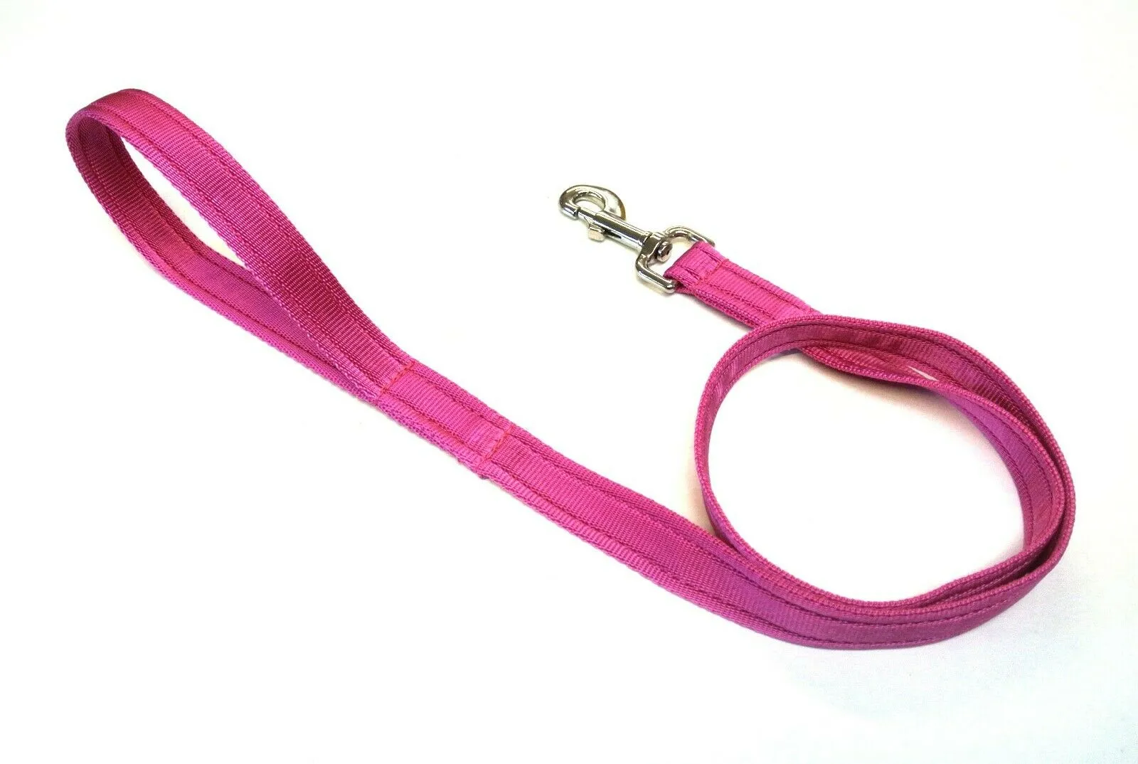 45" Short Dog Walking Lead Leash 20mm 25mm Wide Cushion Webbing In 18 Colours