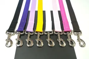 45" Short Dog Walking Lead Leash 20mm 25mm Wide Cushion Webbing In 18 Colours