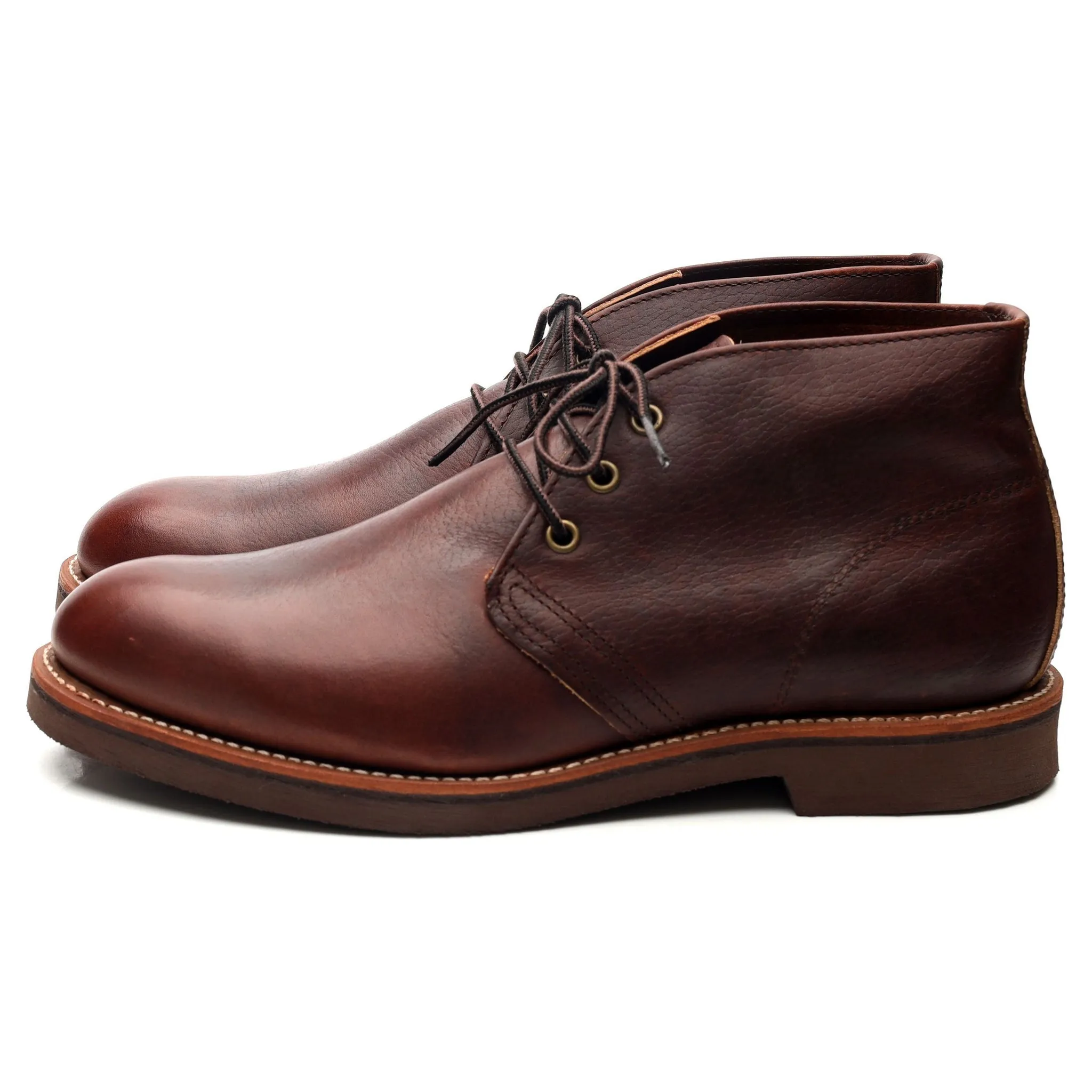 '9215' Brown Leather Chukka Boots UK 9 US 10