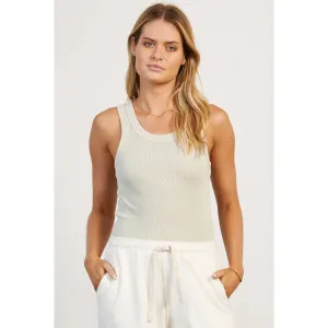 Academy Brand Women's Essential Rib Tank - Sage Green