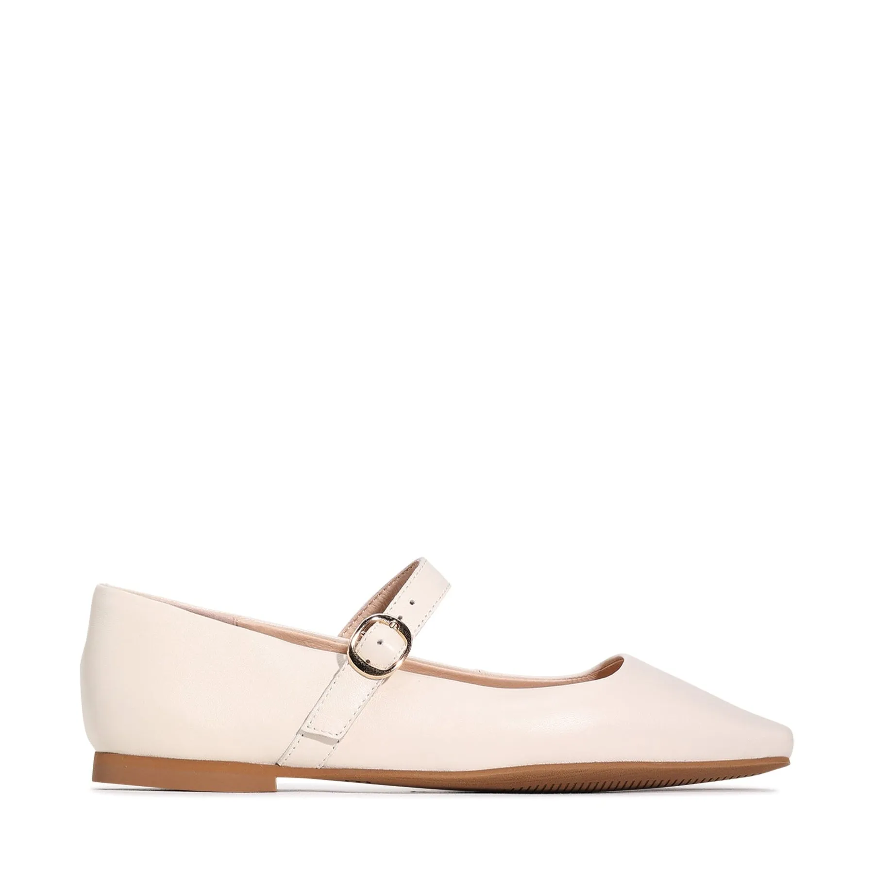 ADRIANO MARY JANE LEATHER FLATS