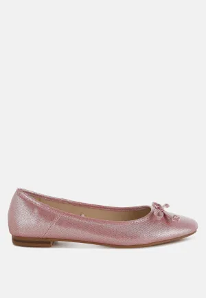 Agshin Metallic Ballet Flats