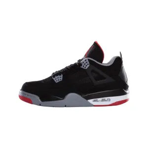 Air Jordan 4 Retro 2012 BRED Black Cement Grey Fire Red Black