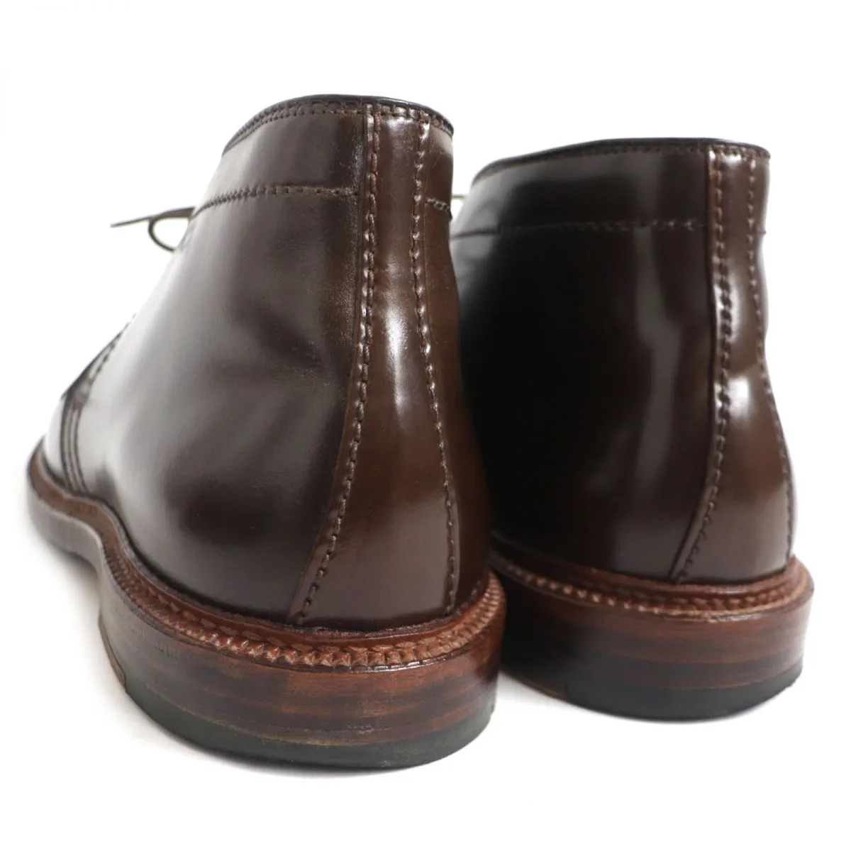 Alden 13132 Cigar Cordovan Plain Toe Chukka Boots