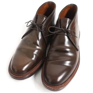 Alden 13132 Cigar Cordovan Plain Toe Chukka Boots