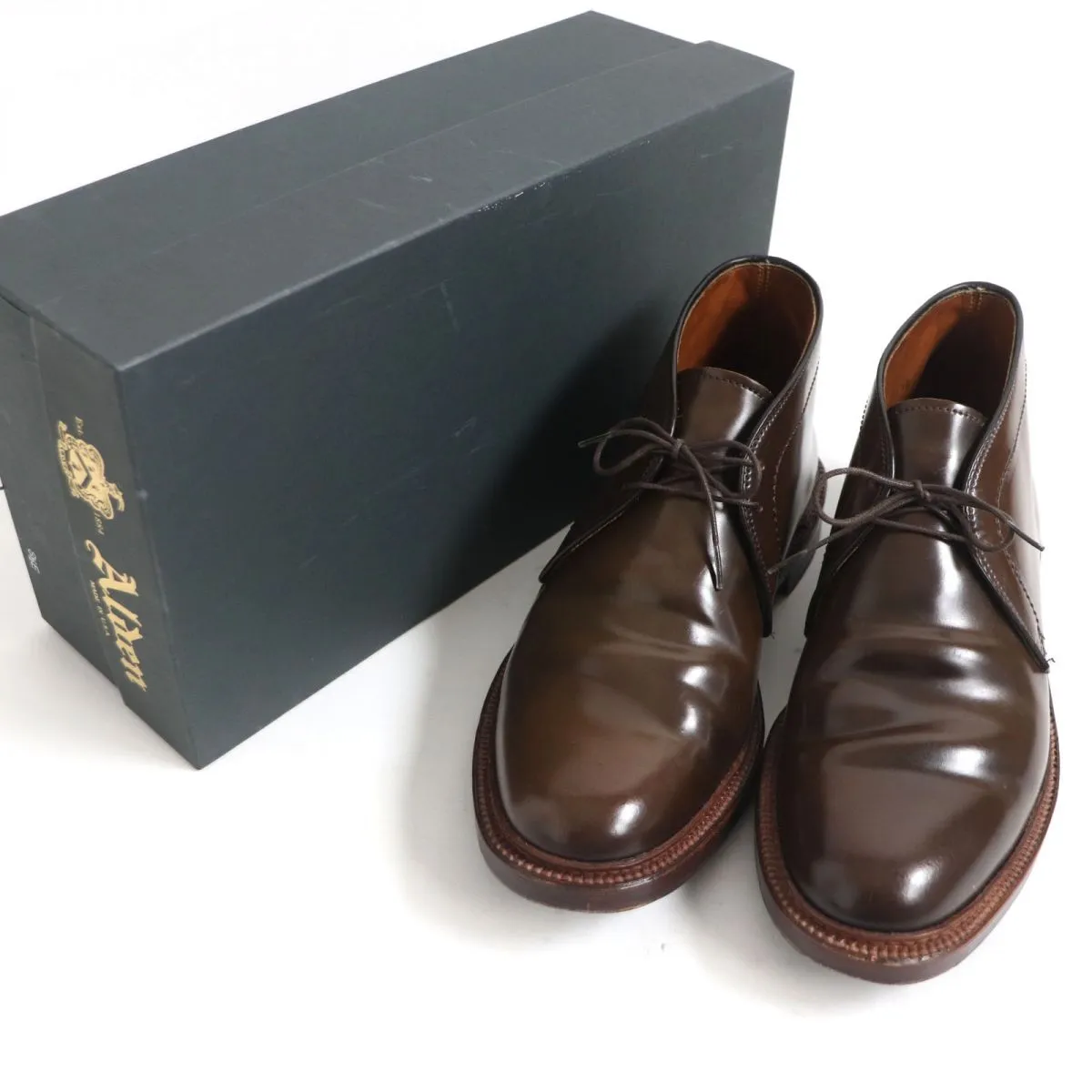 Alden 13132 Cigar Cordovan Plain Toe Chukka Boots