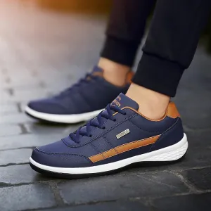 Amozae-Leather Men Shoes Sneakers Trend Casual Shoe Italian Breathable Leisure Male Sneakers Non-slip Footwear Men Vulcanized Shoes