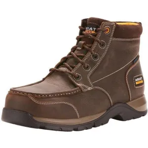 Ariat Men's Edge LTE Chukka 6" Comp Toe Work Boot- Brown - 10024953