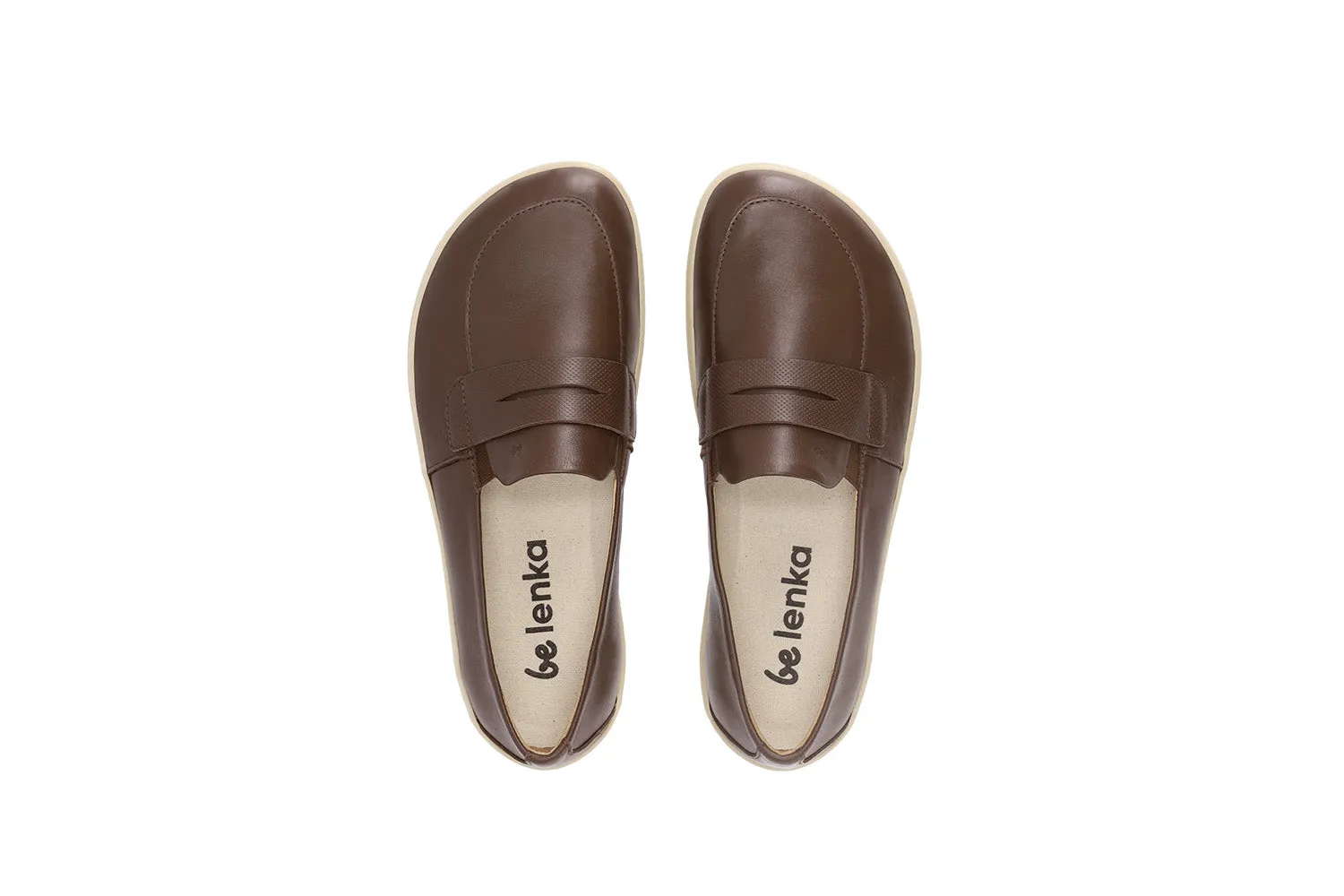 Barefoot Moccasins Be Lenka Buena - Dark Brown & Beige CLEARANCE