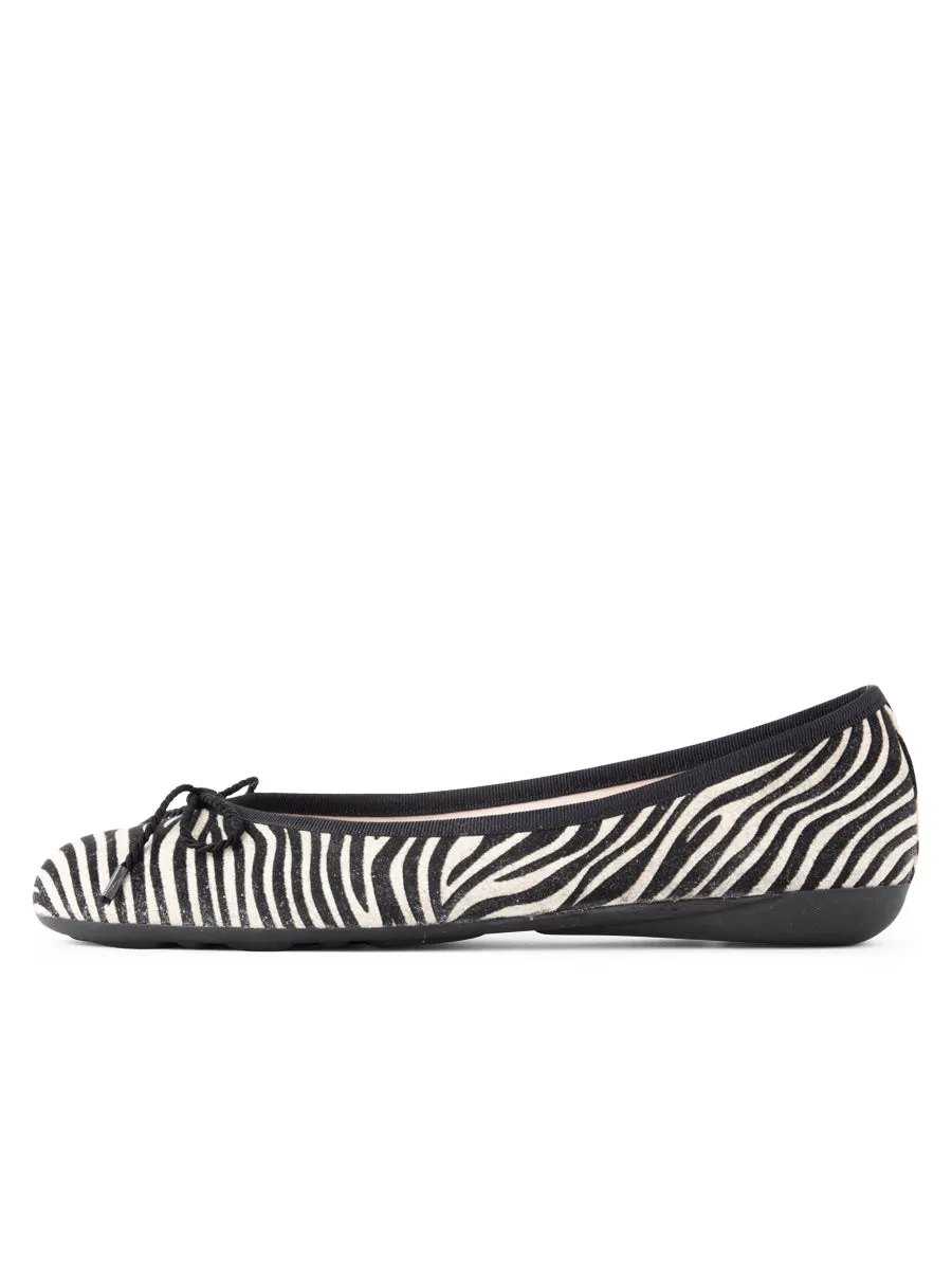 Bingo Zebra Printed Ballet Flat