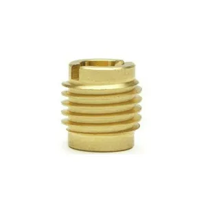 Brass Dual-Threaded Insert for Wooden Tap Handles