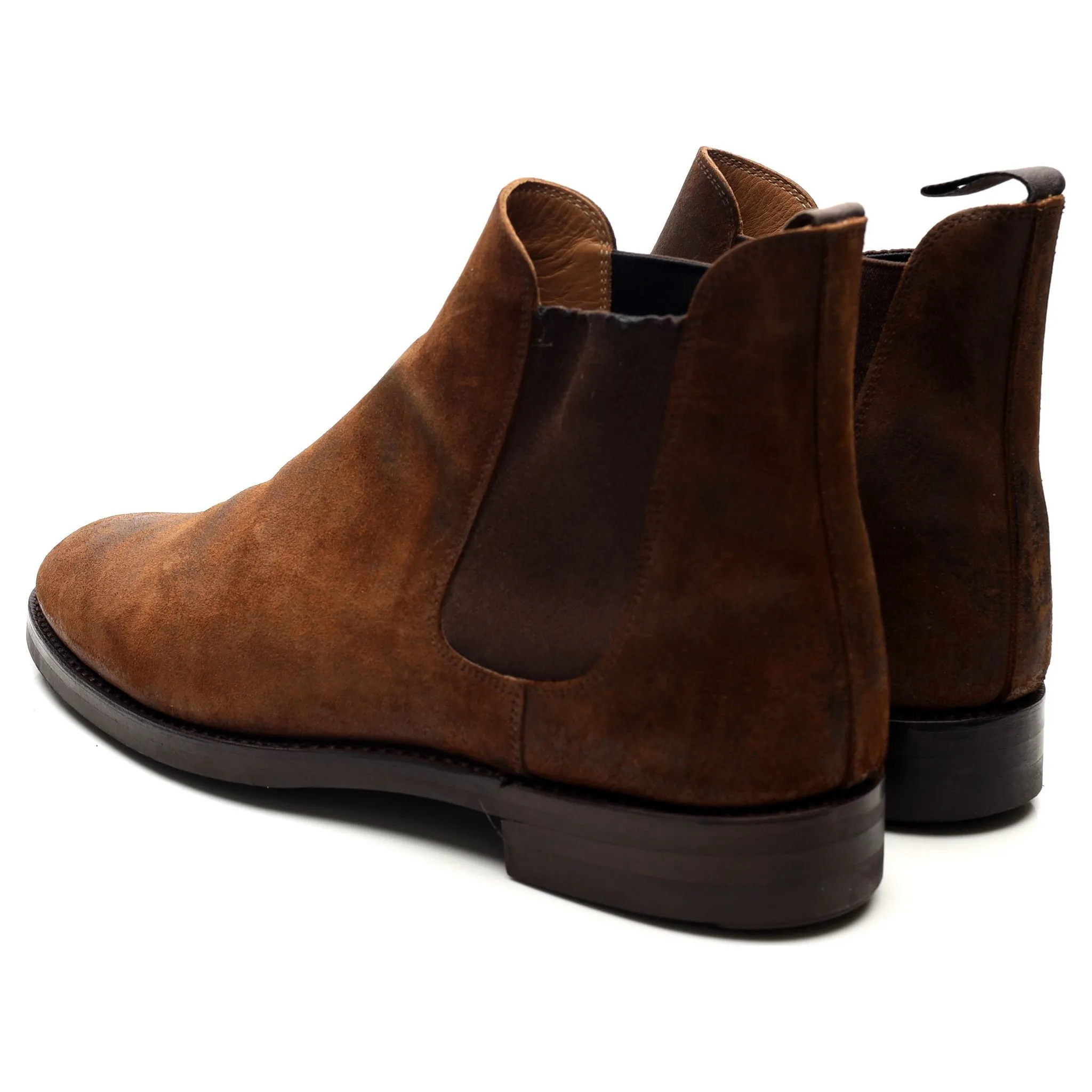 'Chelsea 5' Brown Rough-Out Suede Chelsea Boots UK 9.5 E