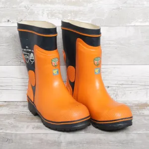 De-Branded Steel Toe Cap Chainsaw Class 2 Wellington Boots UK6.5